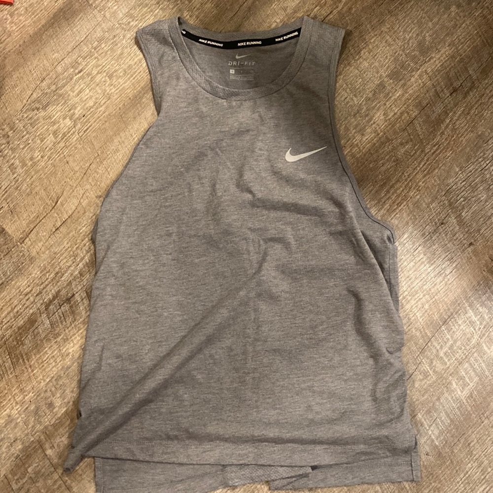 Nike grey tank top size small